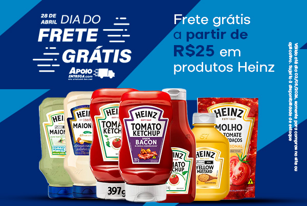 Frete gratis heinz 03/05